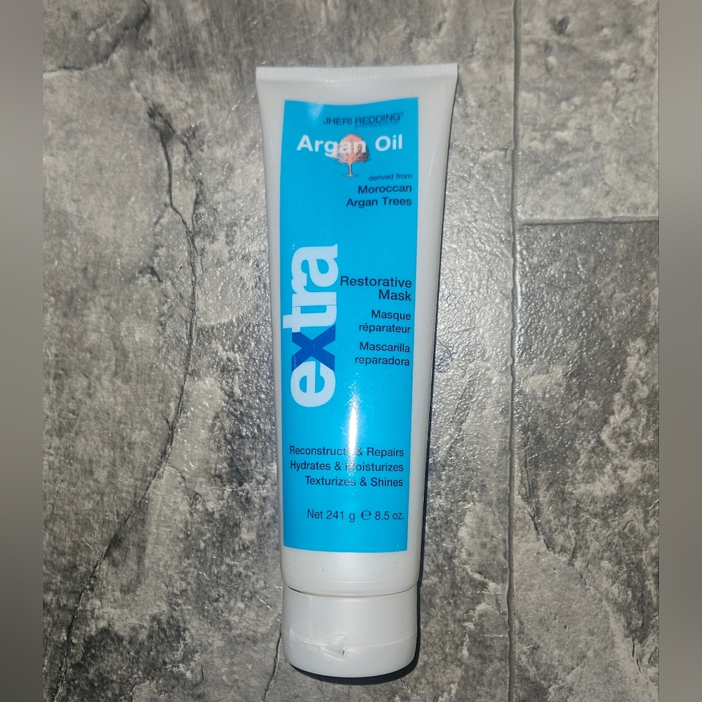 Jheri Redding Argan Oil Restorative Hair Mask 8.5oz / 241g BNIB Hair Treatment